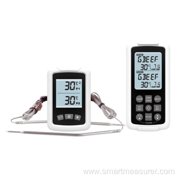 Digital Wireless Dual Probe 433mhz Meat Thermometer